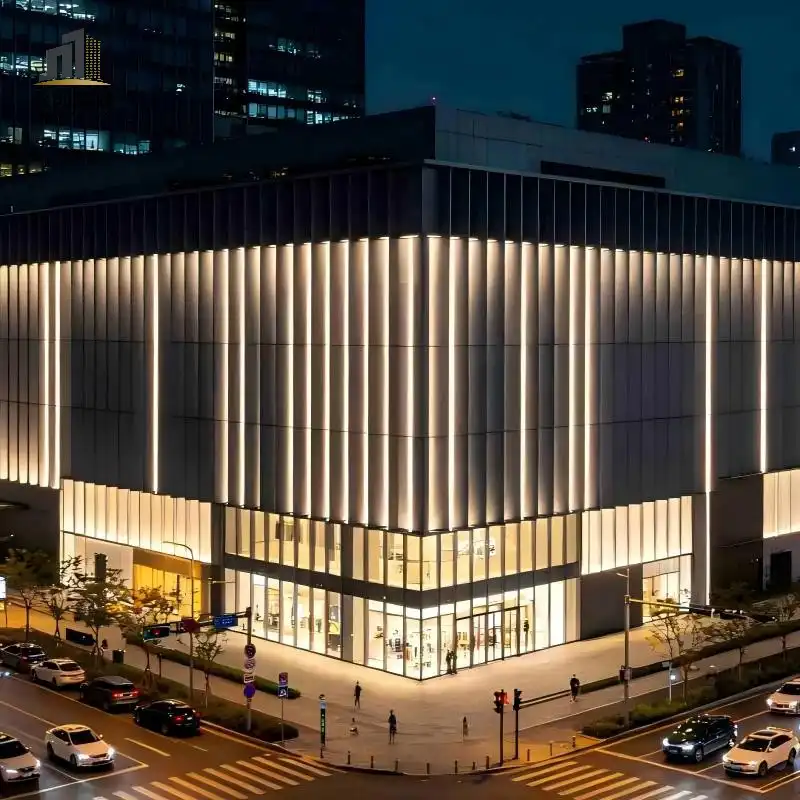 Aluminum Baffle Facade for Shopping Malls